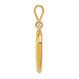 14K Polished Heart Pendant