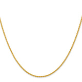 14k 18 inch 1.5mm Parisian Wheat with Lobster Clasp Chain