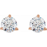 14K Rose Gold 1/3 CTW Natural Diamond Stud Earrings