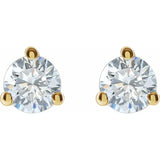 14K Yellow Gold 3/4 CTW Lab-Grown Diamond Stud Earrings