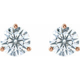 14K Rose Gold 1 5/8 CTW Lab-Grown Diamond Stud Earrings