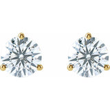 14K Yellow Gold 2 CTW Lab-Grown Diamond Stud Earrings