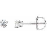Platinum 1/8 CTW Natural Diamond Earrings