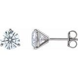 14K White Gold 3 CTW Lab-Grown Diamond Stud Earrings
