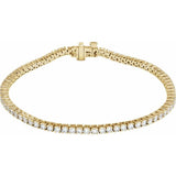 14K Yellow Gold 3 CTW Lab-Grown Diamond Line 7