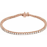 14K Rose Gold 4 CTW Lab-Grown Diamond Line 7