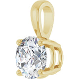 14K Yellow Gold 1 CT Natural Diamond Pendant