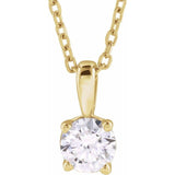 14K Yellow Gold 1/3 CT Natural Diamond 18