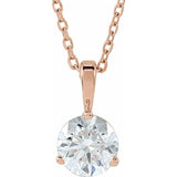 14K Rose Gold 3/4 CTW Lab-Grown Diamond 18