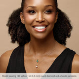 14K Rose Gold 3/4 CTW Lab-Grown Diamond 18" Necklace