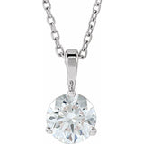 14K White Gold 3/4 CTW Lab-Grown Diamond 18" Necklace
