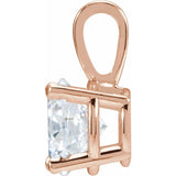 14K Rose Gold 2 CT Natural Diamond Pendant