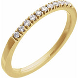 10K Yellow Gold Natural Diamond Stackable Ring