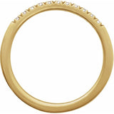 10K Yellow Gold Natural Diamond Stackable Ring