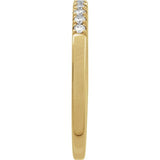 10K Yellow Gold Natural Diamond Stackable Ring