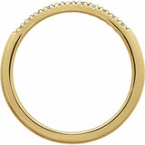 10K Yellow Gold Natural Aquamarine Stackable Ring