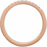 10K Rose Gold Lab-Grown Diamond Stackable Ring