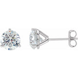 Platinum 1 1/2 CTW Natural Diamond Stud Earrings