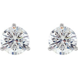 Platinum 1 1/2 CTW Natural Diamond Stud Earrings