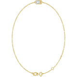 14K Yellow Gold Lab-Grown Diamond 6 1/2-7 1/2" Bracelet