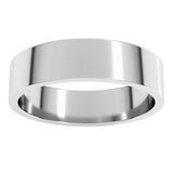 10K White Gold 5 mm Flat Band Size 11.5