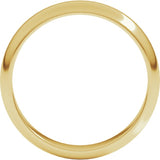 18K Yellow Gold 4 mm Half Round Band Size 9