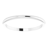 Sterling Silver 1.5 mm Half Round Band Size 8.5