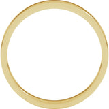 10K Yellow Gold 3 mm Flat Band Size 7.5