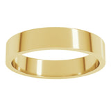 18K Yellow Gold 4 mm Flat Band Size 7.5