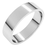 10K White Gold 5 mm Flat Band Size 10