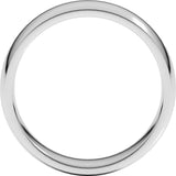 Sterling Silver 6 mm Lightweight Comfort-Fit Half Round Band Size 11.5