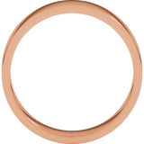 14K Rose Gold 5 mm Flat Band Size 6.5