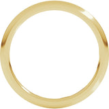 18K Yellow Gold 1.5 mm Comfort-Fit Half Round Band Size 5
