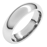 Platinum 4.5 mm Comfort-Fit Half Round Band Size 8.5