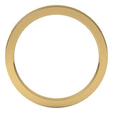 14K Yellow Gold 1.5 mm Comfort-Fit Flat Band Size 7.5
