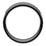 14K White Gold 8 mm Lightweight Comfort-Fit Flat Band Size [cv