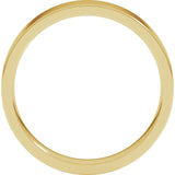 10K Yellow Gold 4 mm Lightweight Comfort-Fit Flat Band Size 5.5