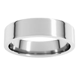 Platinum 5 mm Lightweight Comfort-Fit Flat Band Size 10.5