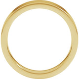 10K Yellow Gold 5 mm Comfort-Fit Flat Band Size 8.5