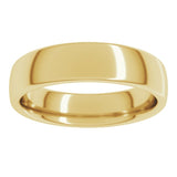 10K Yellow Gold 5 mm Comfort-Fit European-Style Band Size 11.5