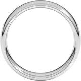 Platinum 6 mm Comfort-Fit European-Style Band Size 7.5