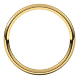 14K Yellow Gold 2.5 mm Comfort-Fit European-Style Band Size 6
