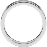 Platinum 5 mm Comfort-Fit Flat Band Size 8.5
