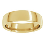 14K Yellow Gold 5.5 mm Comfort-Fit European-Style Band Size 11.5