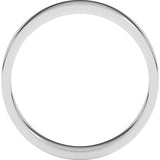 10K White Gold 4 mm Flat Band Size 10