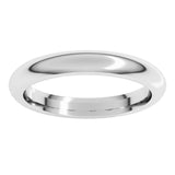 Sterling Silver 3 mm Comfort-Fit Half Round Band Size 6.5