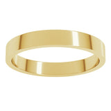 10K Yellow Gold 3 mm Flat Band Size 6