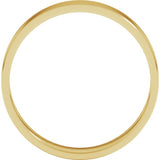 10K Yellow Gold 4 mm Ultra-Lightweight Flat Band Size 8