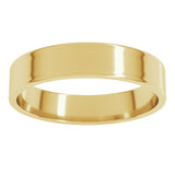 10K Yellow Gold 4 mm Ultra-Lightweight Flat Band Size 8.5