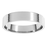 14K White Gold 4 mm Ultra-Lightweight Flat Band Size 6